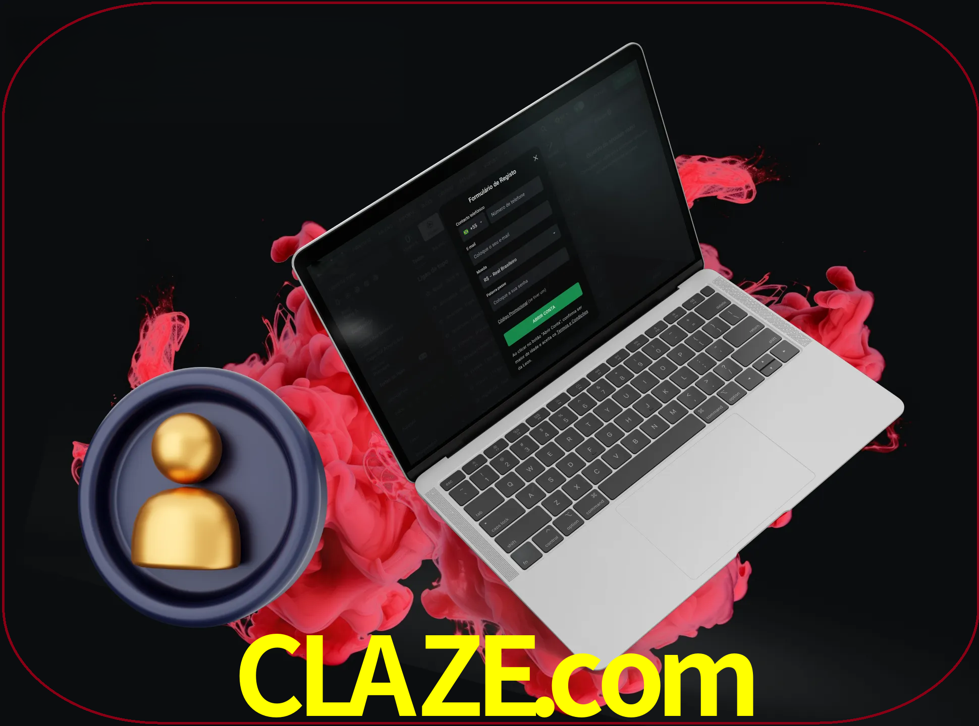No cabeçalho do site claze, clique no botão que o levará a um formulário especial onde terá de introduzir as suas informações actuais.