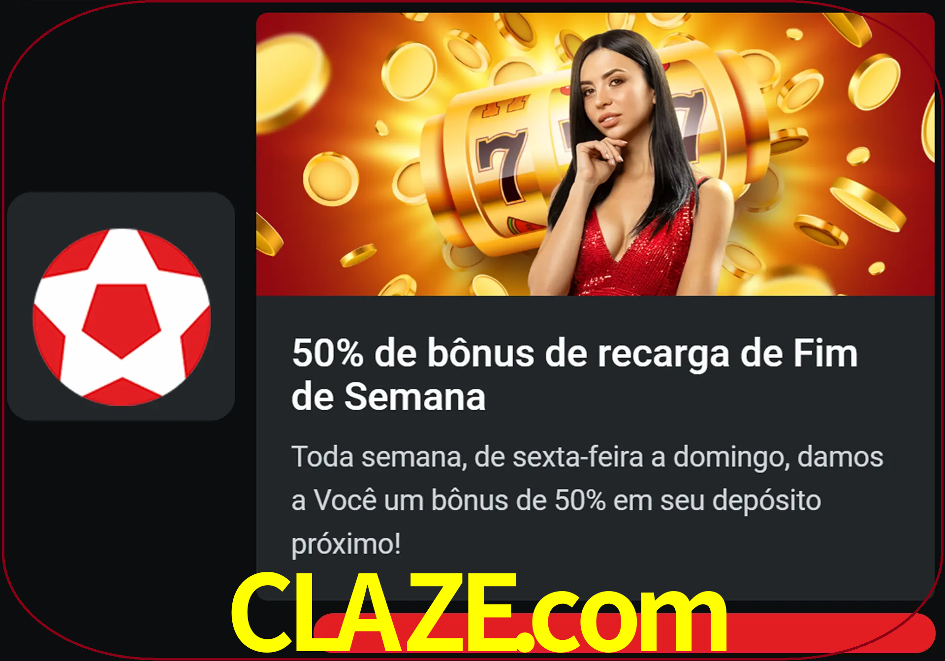 Volte a cada semana para receber novos bônus em dinheiro.